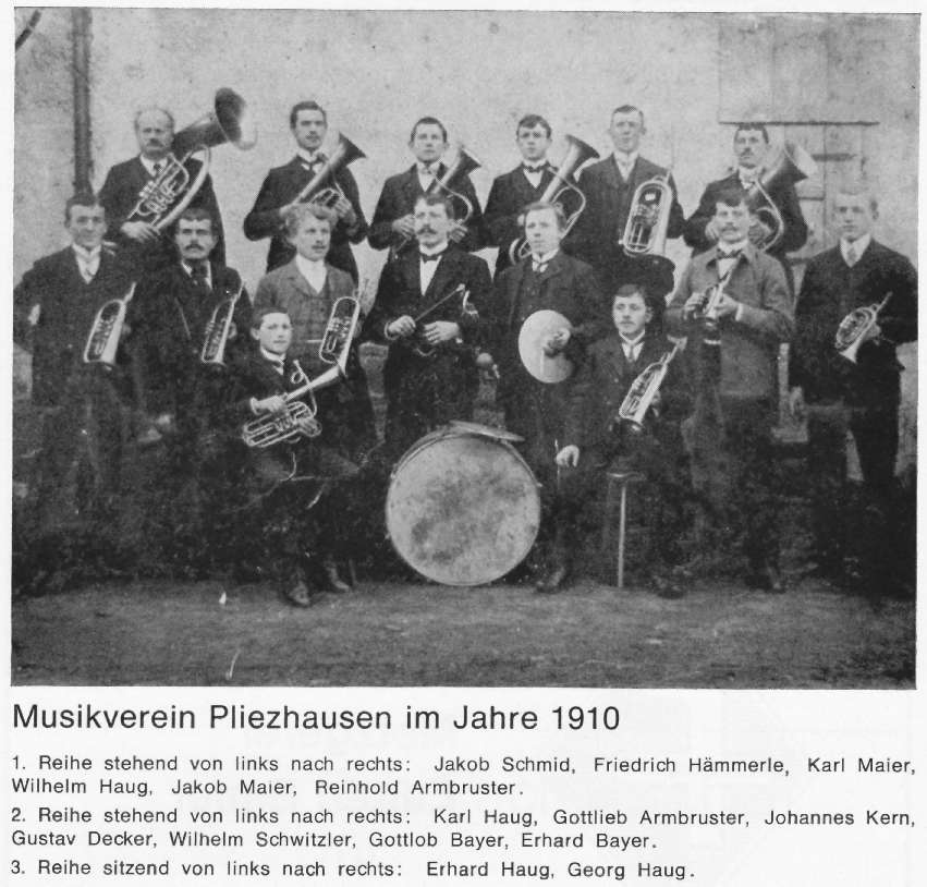 Musikverein Pliezhausen 1910